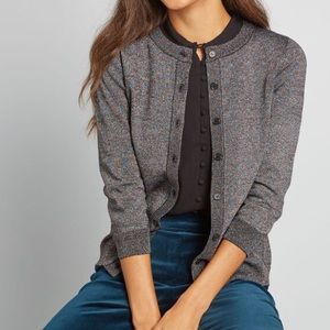 ModCloth metallic cardigan